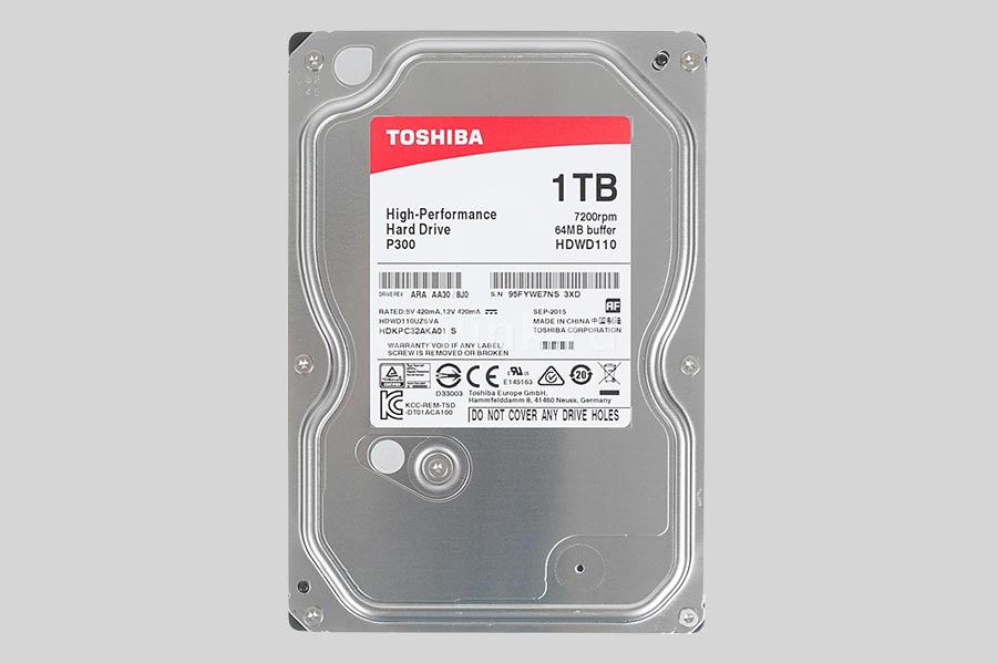 Naprawa i odzyskiwanie danych z dysku twardego Toshiba