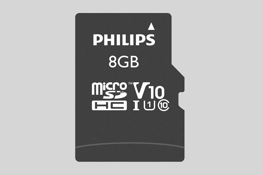 Naprawa i odzyskiwanie danych z karty pamięci Philips