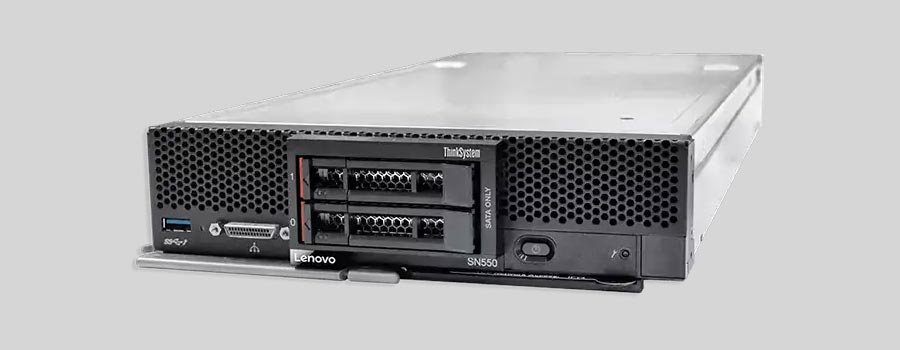 Jak odzyskać dane z NAS Lenovo ThinkSystem SN550 Blade Server
