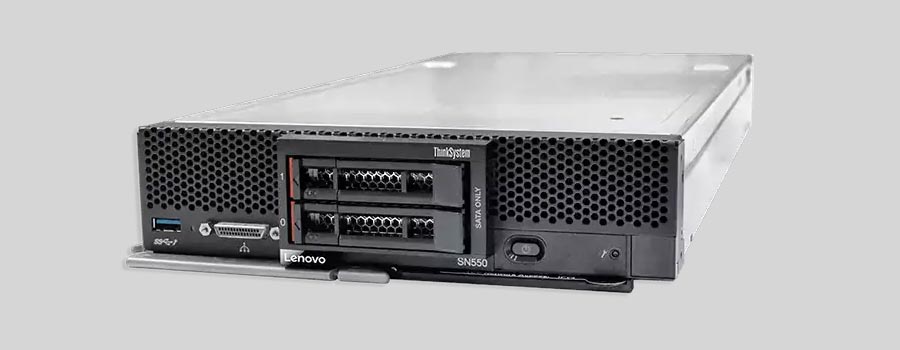 Jak odzyskać dane z NAS Lenovo ThinkSystem SN550 V2 Blade Server